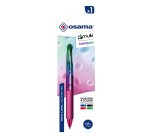 Penna a sfera 4 Multi Chrome - punta 1,00 mm - 4 colori - rainbow  - Osama