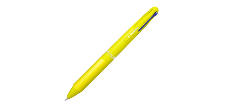 Penna a sfera 4 Multi Chrome - punta 1,00 mm - 4 colori - giallo neon  - Osama