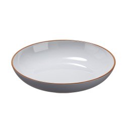 Piatto fondo - rPET - grigio - Ø22,2 x 4,4cm - Leone