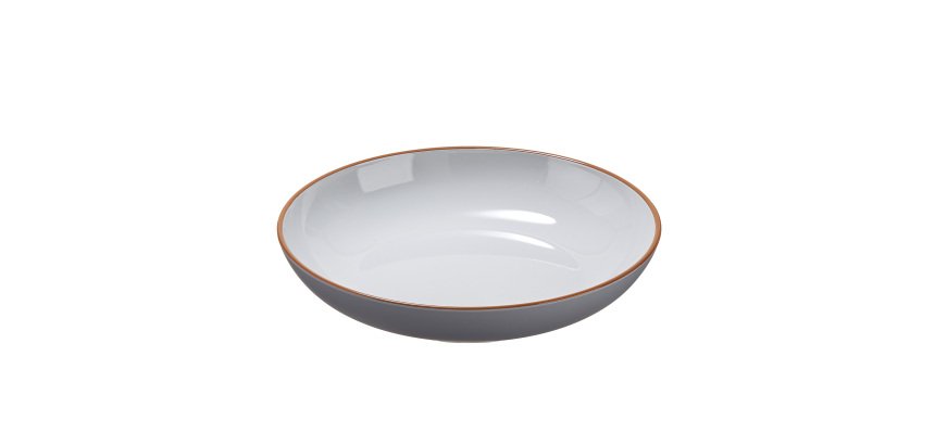 Piatto fondo - rPET - grigio - Ø22,2 x 4,4cm - Leone