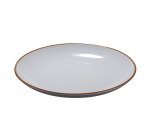 Piatto piano - rPET - grigio - Ø22 x 2,6cm - Leone