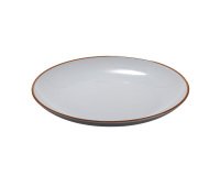Piatto piano - rPET - grigio - Ø22 x 2,6cm - Leone