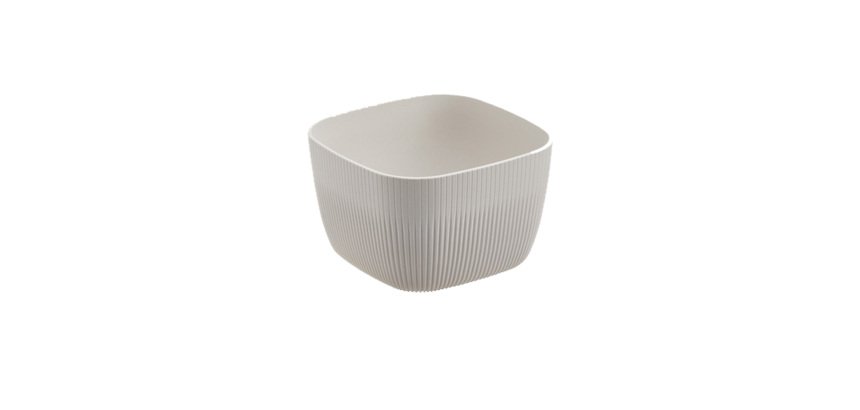 Ciotola buffet Norway - quadrata - avorio - 19,5 x 19,5 x 12cm - melamina - Leone
