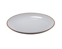Piatto piano - rPET - grigio - Ø27,5 x 2,8cm - Leone
