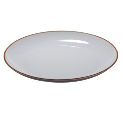 Piatto piano - rPET - grigio - Ø27,5 x 2,8cm - Leone