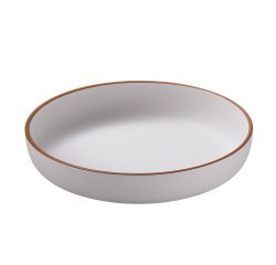 Piatto fondo - rPET - bianco - Ø21 x 3,8cm - Leone
