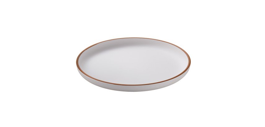 Piatto piano - rPET - bianco - Ø22 x 2,6cm - Leone
