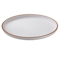 Piatto piano - rPET - bianco - Ø27,5 x 2,8cm - Leone