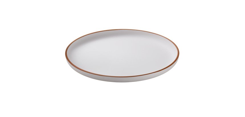 Piatto piano - rPET - bianco - Ø27,5 x 2,8cm - Leone