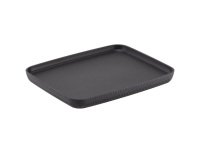 Vassoio buffet Norway - antracite - 32,5 x 26,5 x 3cm - melamina - Leone