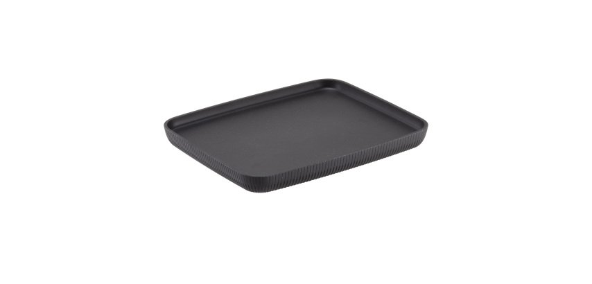Vassoio buffet Norway - antracite - 32,5 x 26,5 x 3cm - melamina - Leone