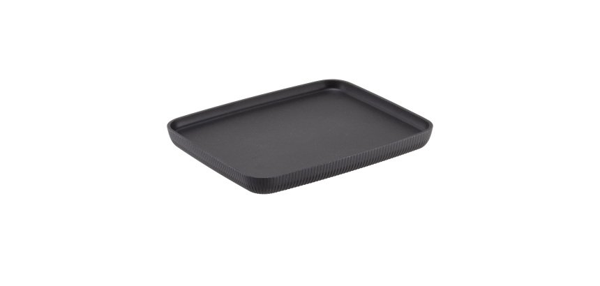 Vassoio buffet Norway - antracite - 32,5 x 26,5 x 3cm - melamina - Leone