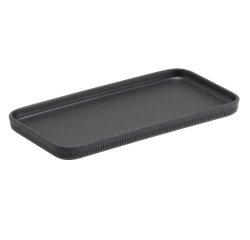 Vassoio buffet Norway - antracite - 27,5 x 13,2 x 1,7cm - melamina - Leone