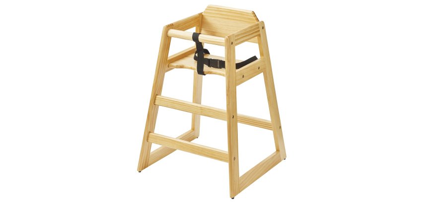 Seggiolone per bambini - 51 x 48 x 74cm - legno naturale - Leone