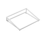 Supporto per vassoio - inclinato - bianco - 32,5 x 26,5 x 7cm - metallo - Leone