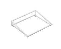 Supporto per vassoio - inclinato - bianco - 32,5 x 26,5 x 7cm - metallo - Leone
