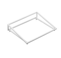 Supporto per vassoio - inclinato - bianco - 32,5 x 26,5 x 7cm - metallo - Leone