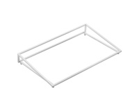 Supporto per vassoio - inclinato - bianco - 53 x 26,5 x 7cm - metallo - Leone