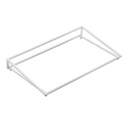 Supporto per vassoio - inclinato - bianco - 53 x 26,5 x 7cm - metallo - Leone
