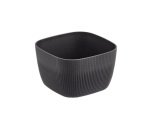 Ciotola buffet Norway - quadrata - antracite - 19,5 x 19,5 x 12cm - melamina - Leone
