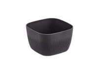 Ciotola buffet Norway - quadrata - antracite - 19,5 x 19,5 x 12cm - melamina - Leone