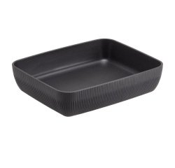 Vaschetta buffet Norway - antracite - 32,5 x 26,5 x 7,5cm - melamina - Leone