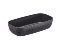Vaschetta buffet Norway - antracite - 32,5 x 17,6 x 7,5cm - melamina - Leone