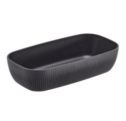 Vaschetta buffet Norway - antracite - 32,5 x 17,6 x 7,5cm - melamina - Leone
