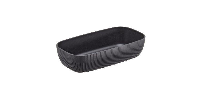 Vaschetta buffet Norway - antracite - 32,5 x 17,6 x 7,5cm - melamina - Leone