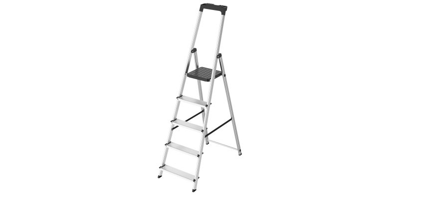 Scala in alluminio - 5 gradini - Verdelook
