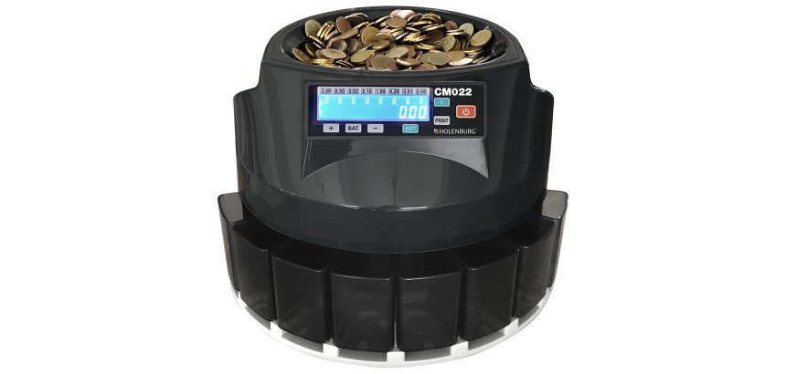 Conta monete CM022 - 35,5 x 33 x 26,6 cm - nero - HolenBurg