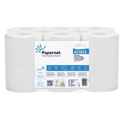 Carta igienica Centrefeed Mini Jumbo - 2 veli - 15 gr - diametro 14,9 cm - 10,75 cm x 112 m - bianco - Papernet