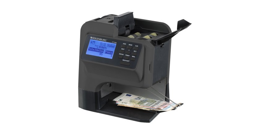 Verifica banconote HT1100 - 25,4 x 17,8 x 24 cm - nero - HolenBurg
