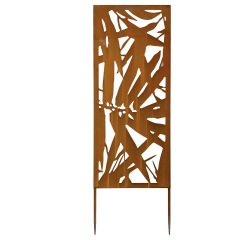 Pannello decorativo - acciaio - 30 x 90 cm - corten - Verdemax