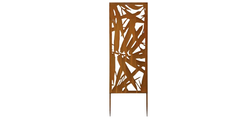 Pannello decorativo - acciaio - 30 x 90 cm - corten - Verdemax