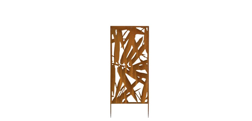 Pannello decorativo - acciaio corten - 50 x 100 cm - corten - Verdemax