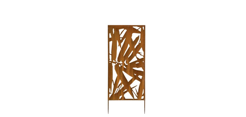 Pannello decorativo - acciaio corten - 50 x 100 cm - corten - Verdemax