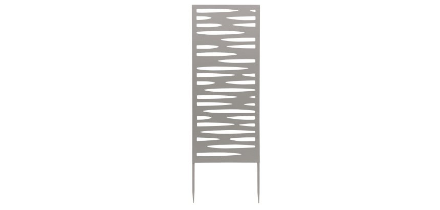 Pannello decorativo - metallo - 30 x 90 cm - grigio - Verdemax