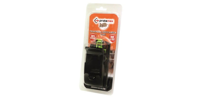Trappola professionale per topi - 12 x 5 cm - Protemax