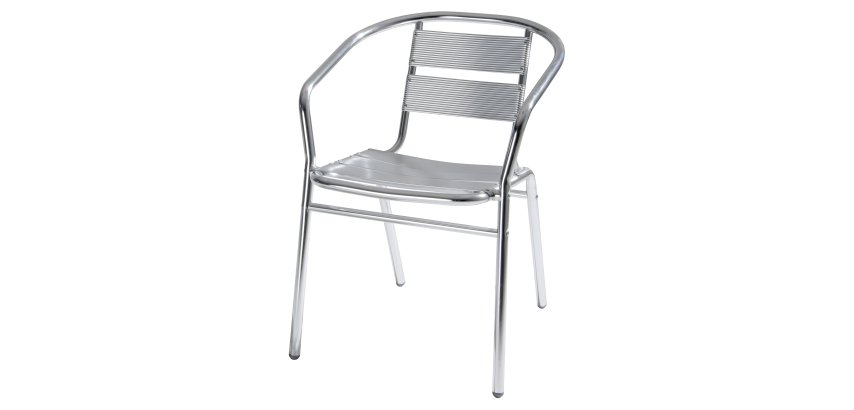 Sedia attesa - alluminio - 54 x 59 x 74 cm - Verdelook