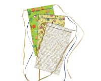 Sacchetto regalo - fantasie assortite - c/nastro rafia - 20 x 35 + 5 cm - carta - Rex Sadoch - conf. 3pz