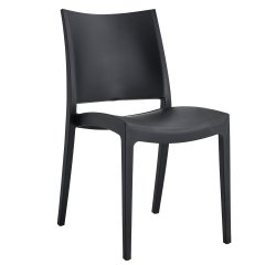 Sedia Flat - 56,5 x 44 x 81 cm - PP - nero - Verdelook