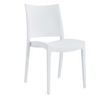 Sedia Flat - 56,5 x 44 x 81 cm - PP - bianco - Verdelook