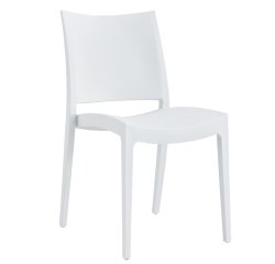 Sedia Flat - 56,5 x 44 x 81 cm - PP - bianco - Verdelook