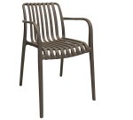 Sedia Nives - 56 x 42 x 81 cm - PP - tortora - Verdelook