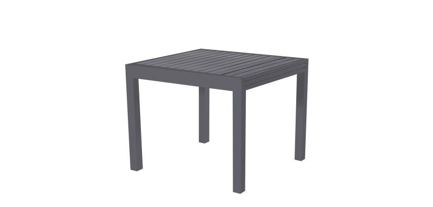 Tavolo Sardegna - quadrato - 90 x 90 x 74 cm - grigio - Verdelook