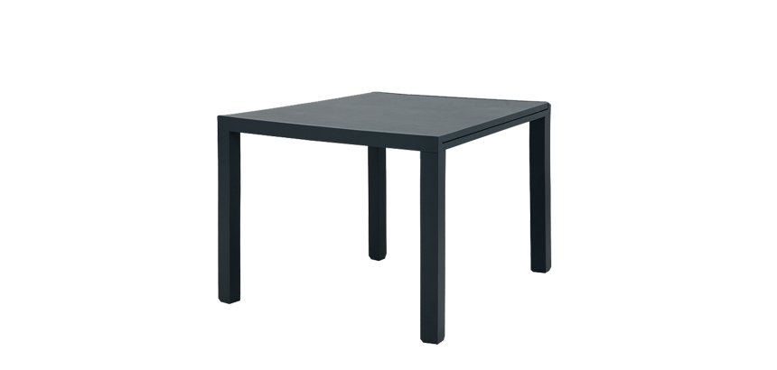 Tavolo Malta - quadrato - 90 x 90 x 74 cm - grigio - effetto cemento - Verdelook