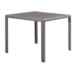 Tavolo Tenerife - quadrato - 78 x 78 x 74 cm - grigio - Verdelook