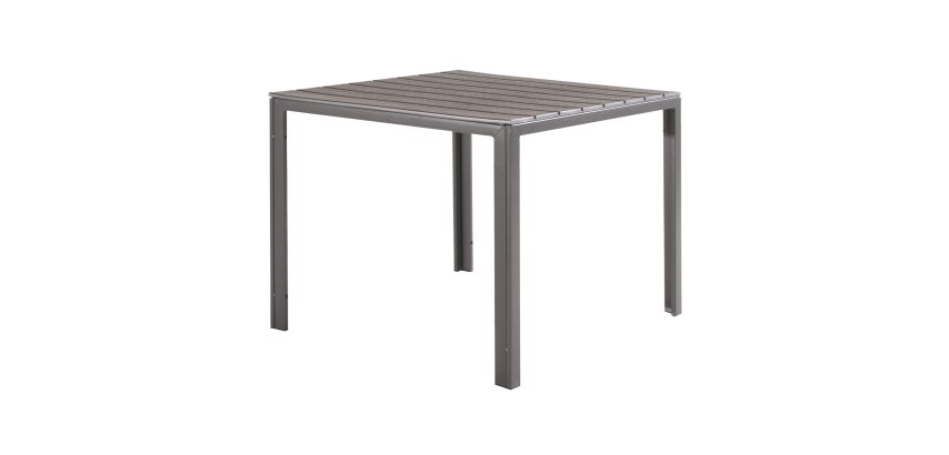 Tavolo Tenerife - quadrato - 78 x 78 x 74 cm - grigio - Verdelook
