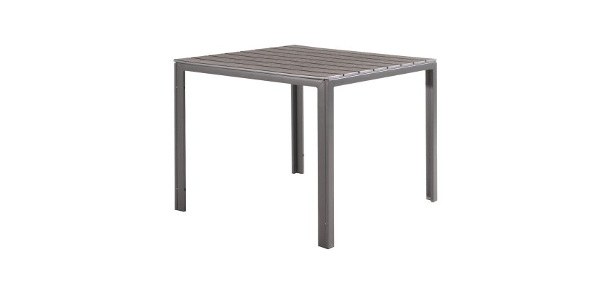 Tavolo Tenerife - quadrato - 78 x 78 x 74 cm - grigio - Verdelook